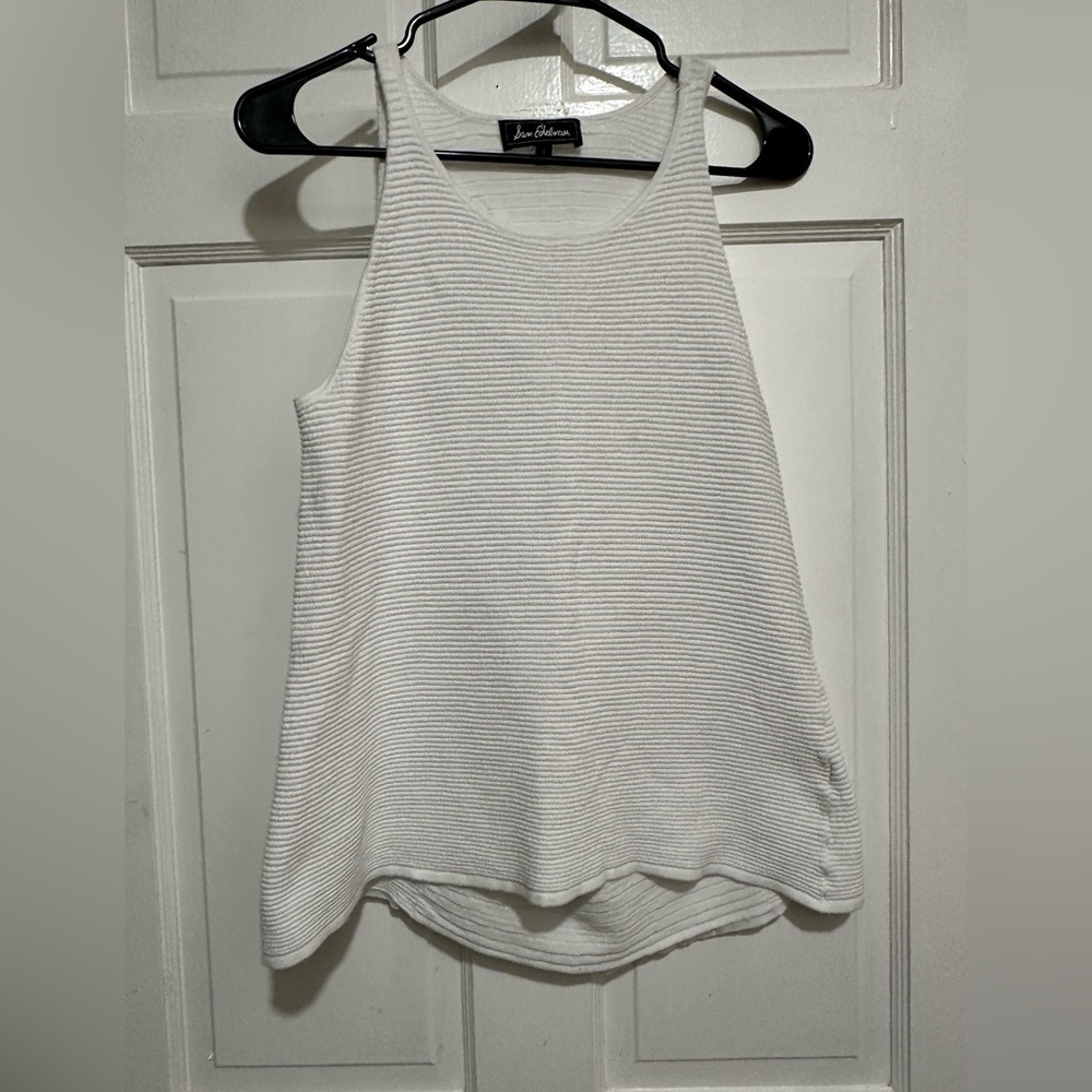 Women’s White Tank Shirt‎ Sam Edelman Size Large